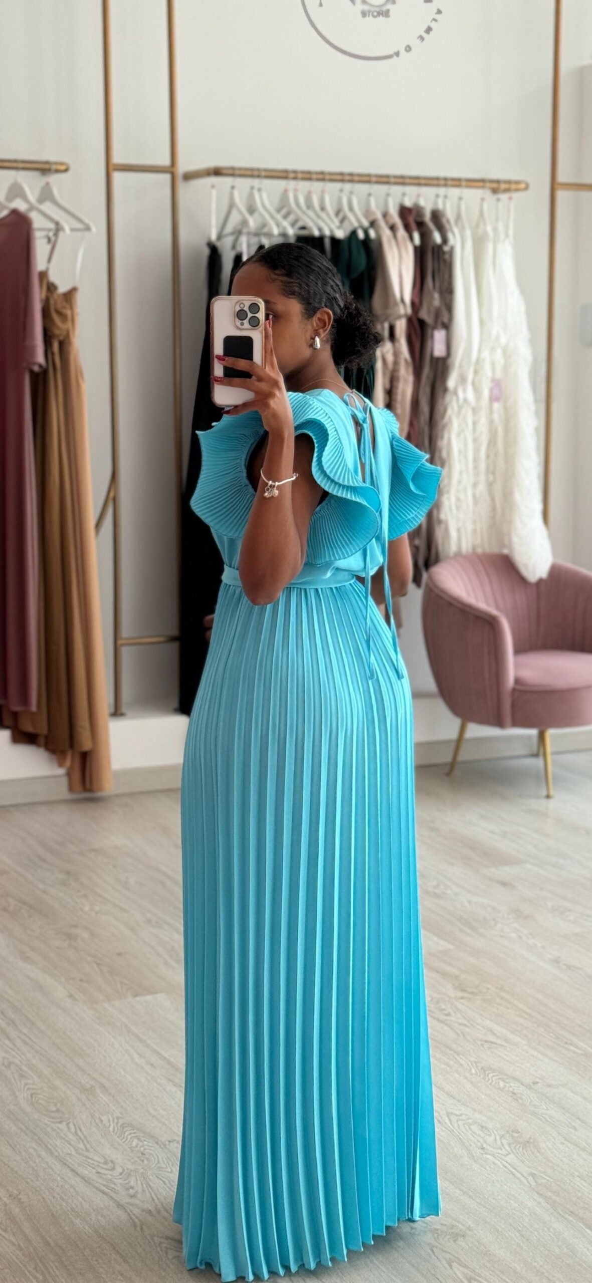 Vestido Isa Azul Bebé