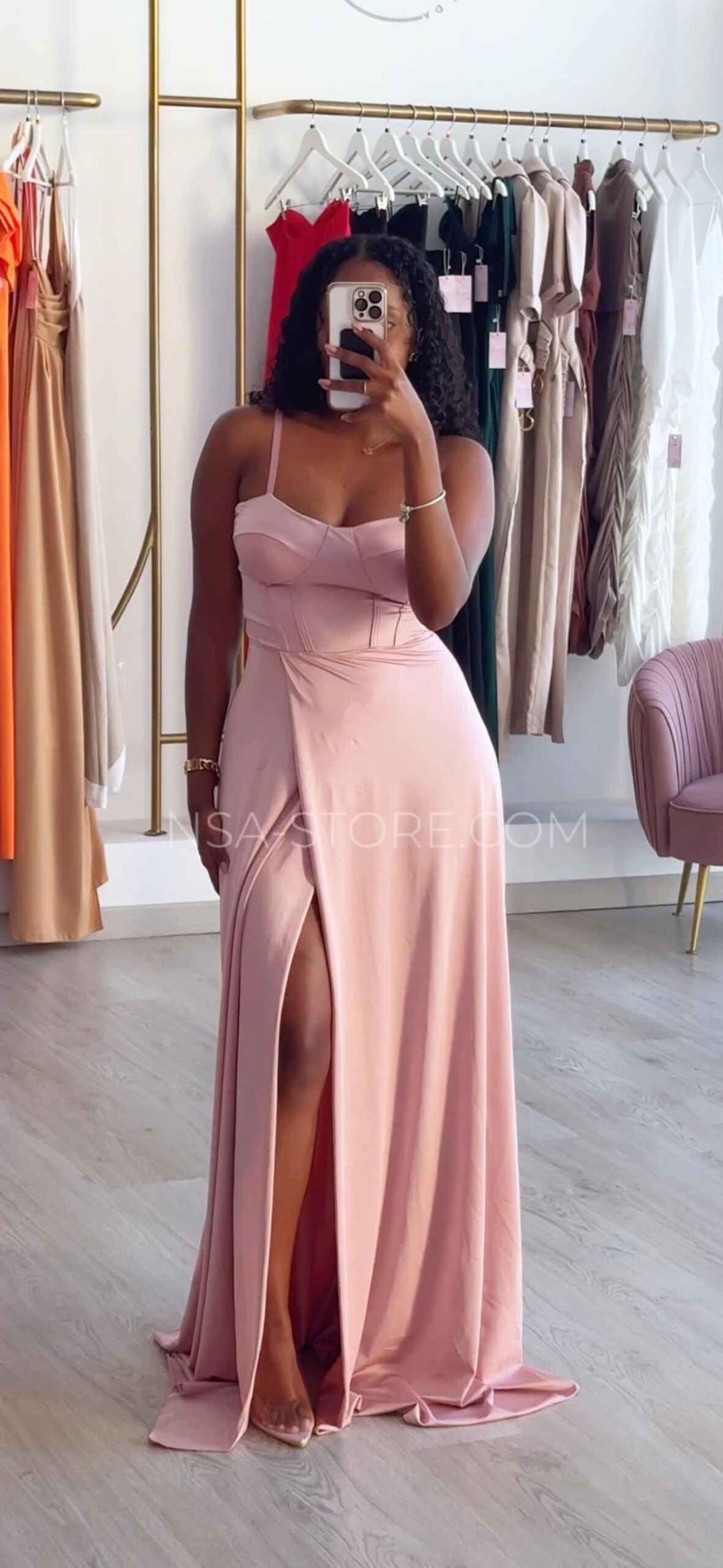 Vestido Lena Rosa Velho