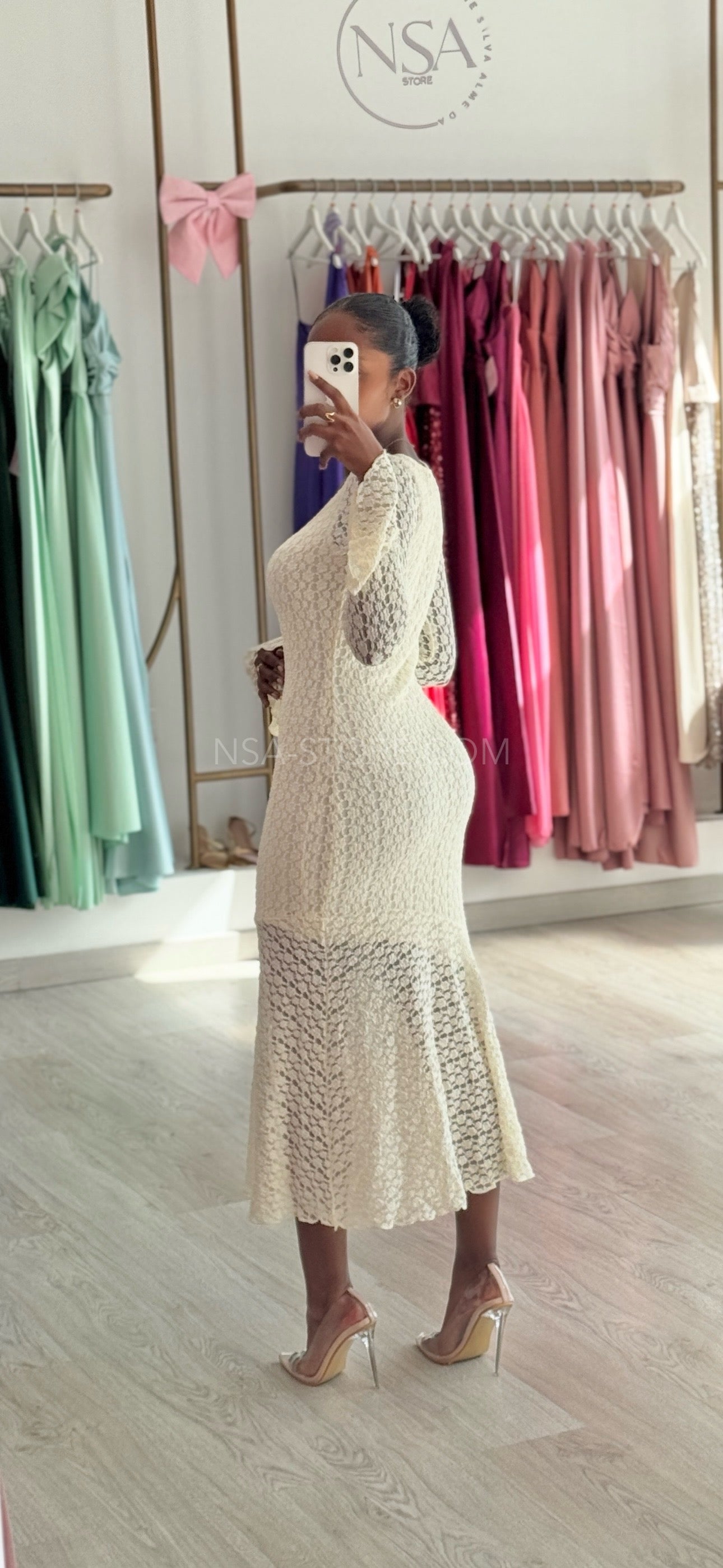 Vestido Amélia creme