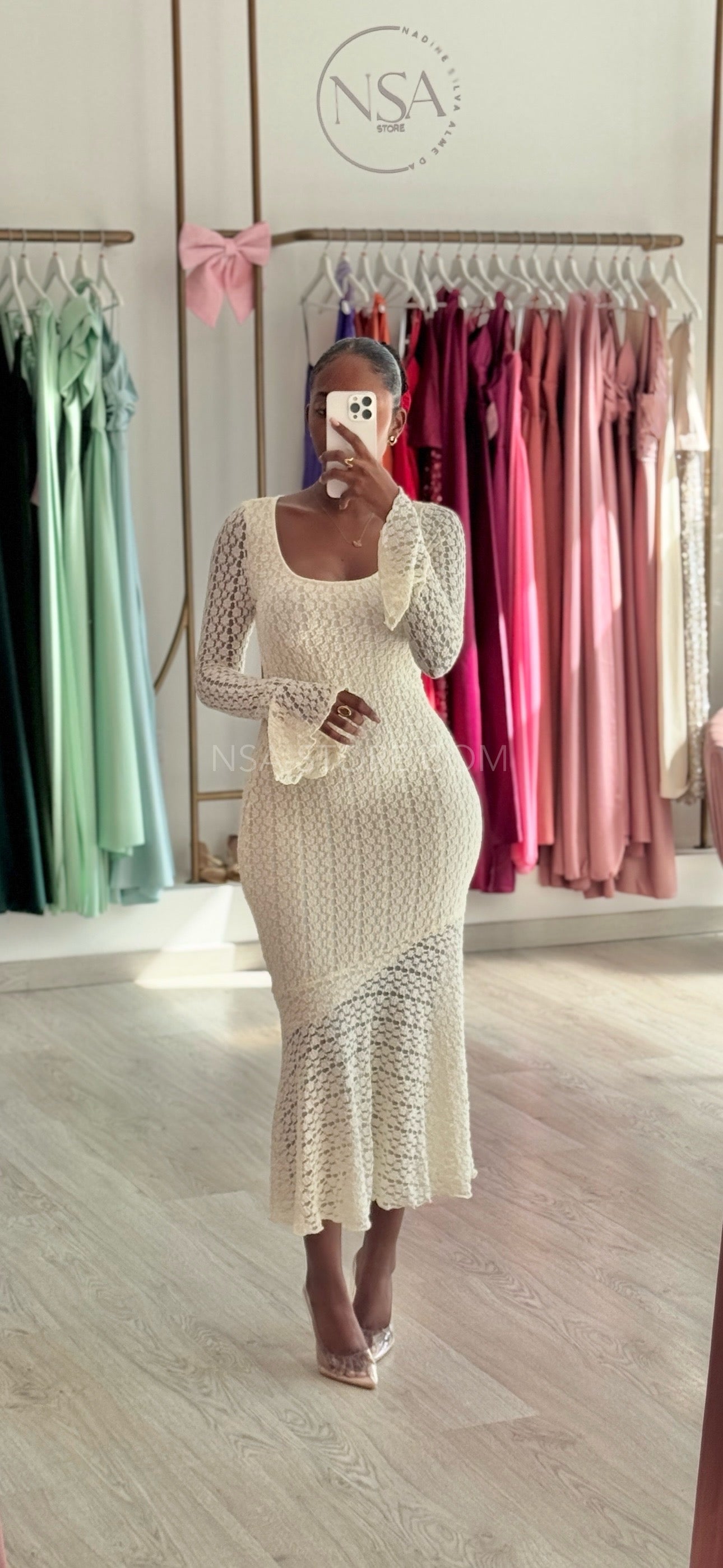 Vestido Amélia creme