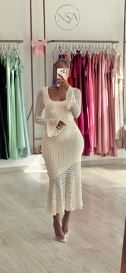 Vestido Amélia creme