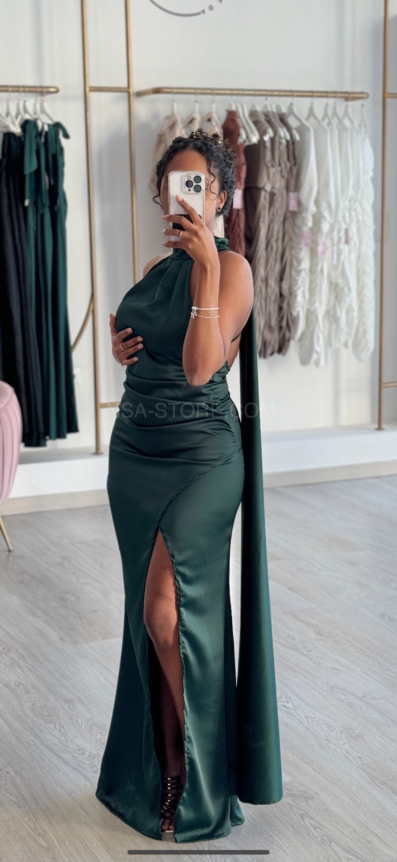 Vestido Penélope Verde militar