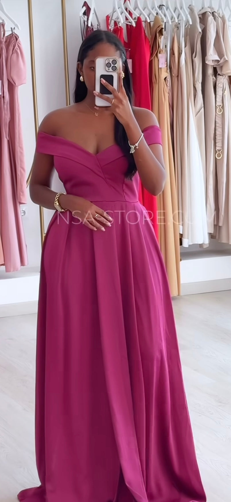 Vestido Sirena Bordo