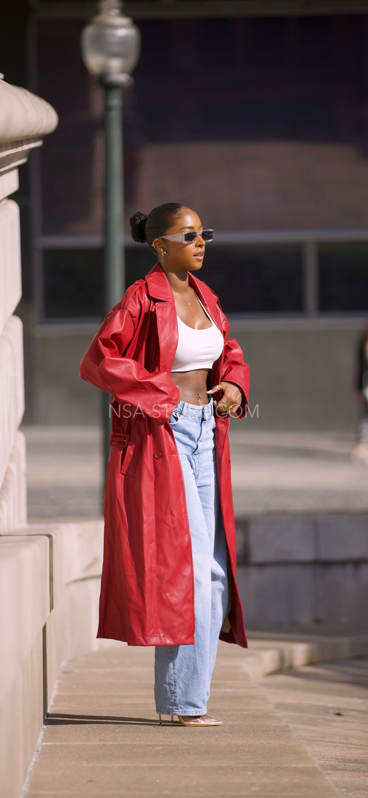 Gabardine Jen Bordô