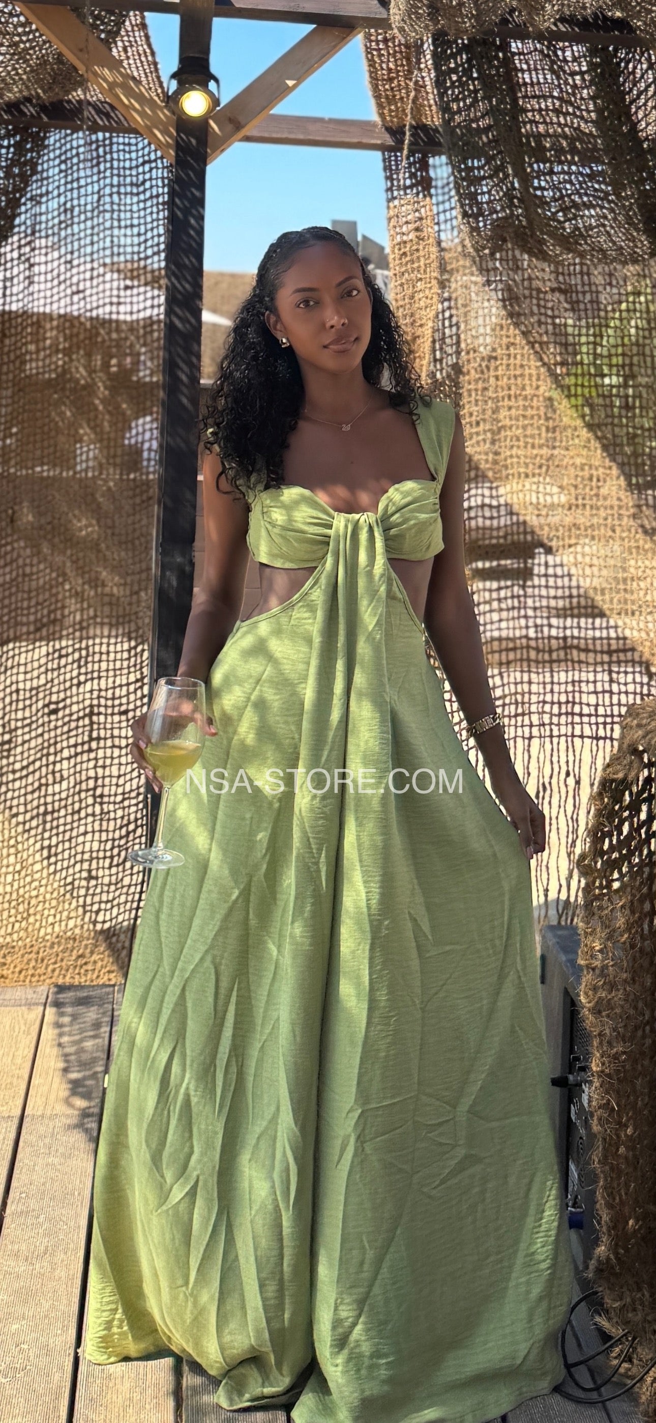 Macacão Olivia verde