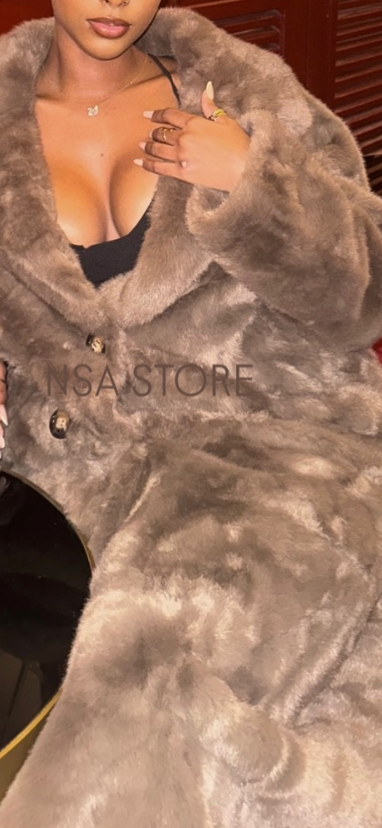 Casaco Lea castanho claro