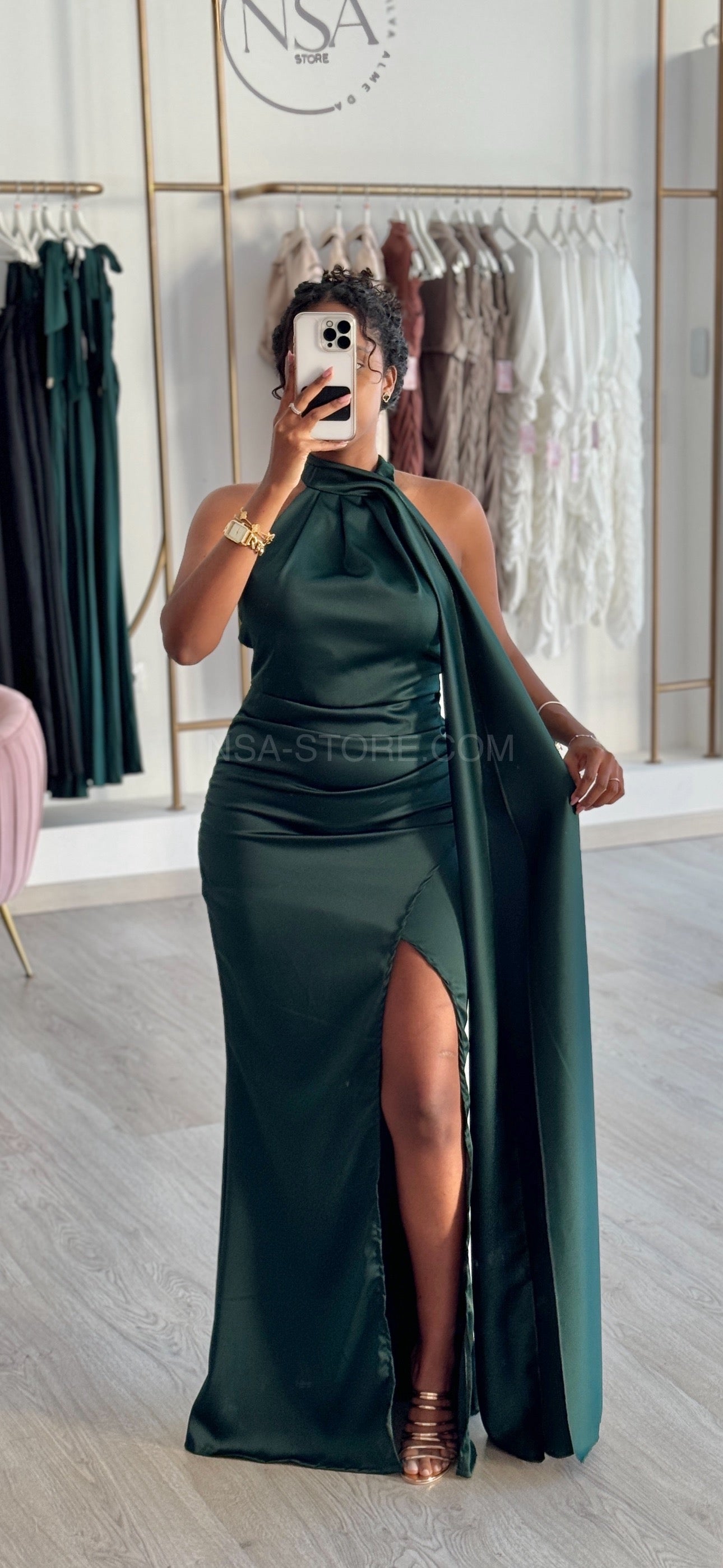 Vestido Penélope Verde militar