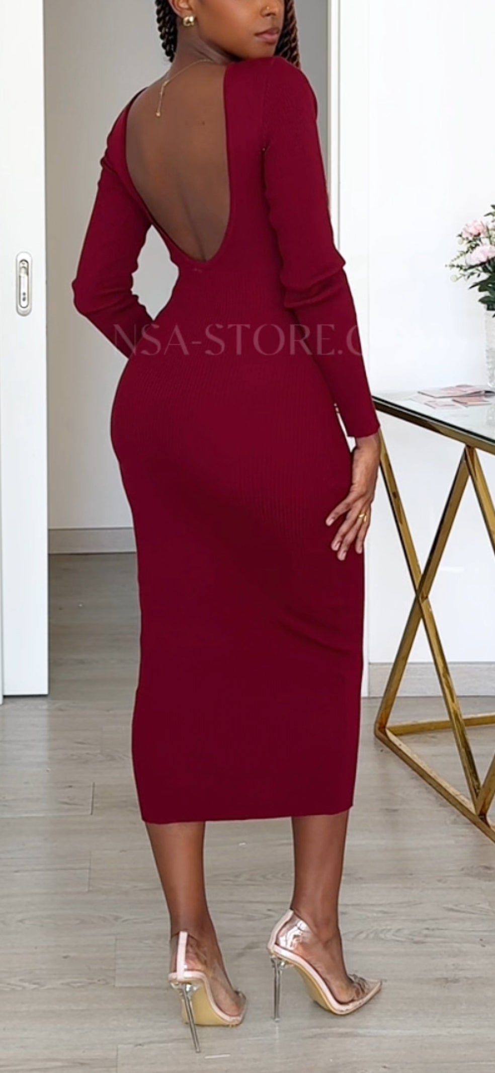 Vestido Pietra Bordo