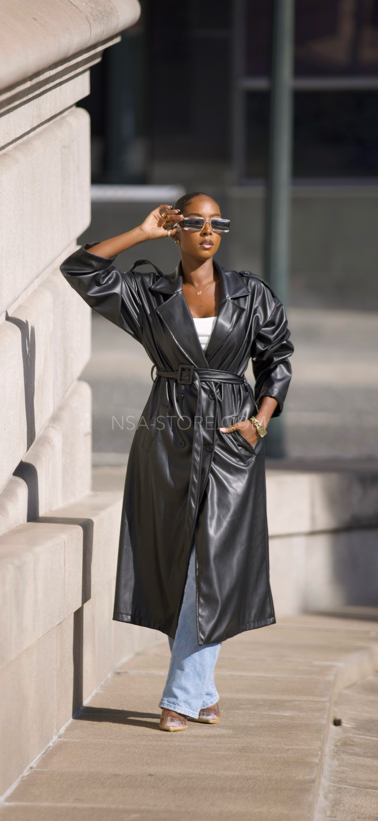 Gabardine Jen Preto