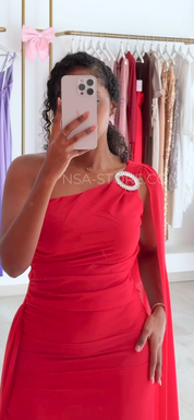 Vestido Vívian Rosa Vermelho