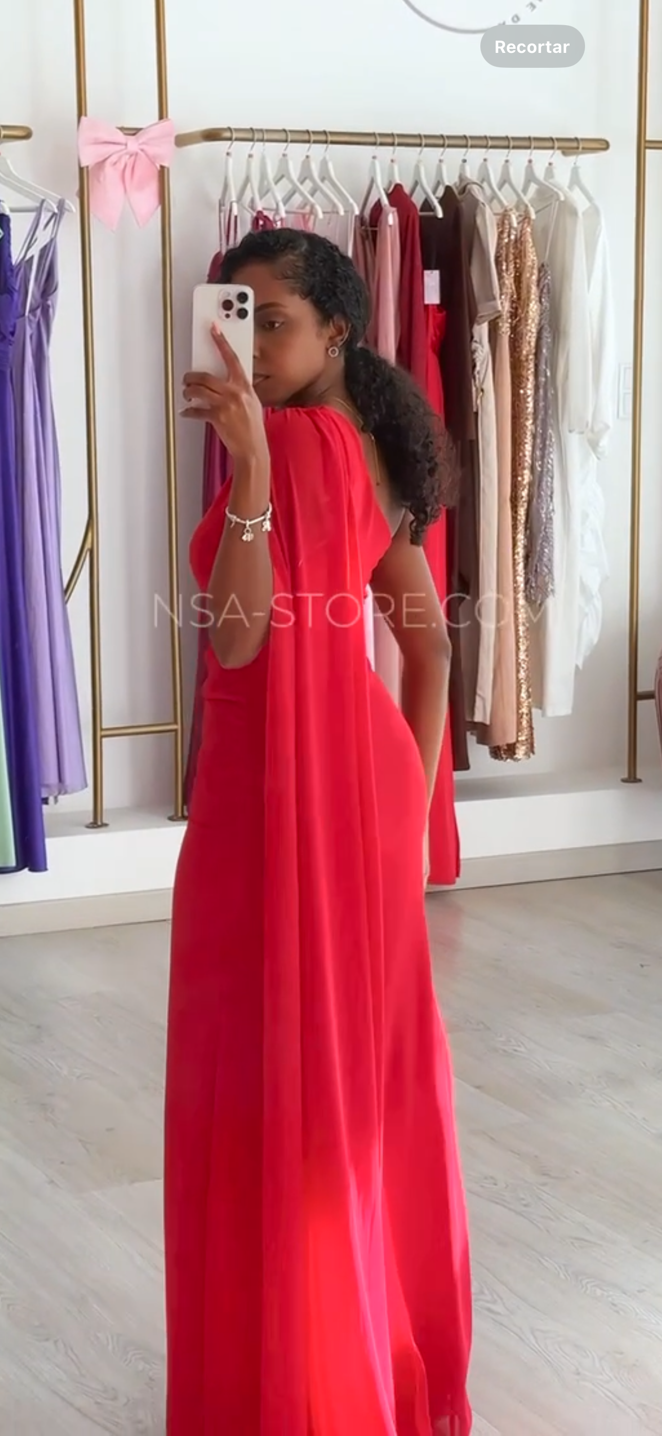 Vestido Vívian Rosa Vermelho