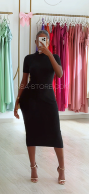 Vestido Ellen Preto - malha
