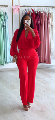 Macacão Heloisa Vermelho - Natal