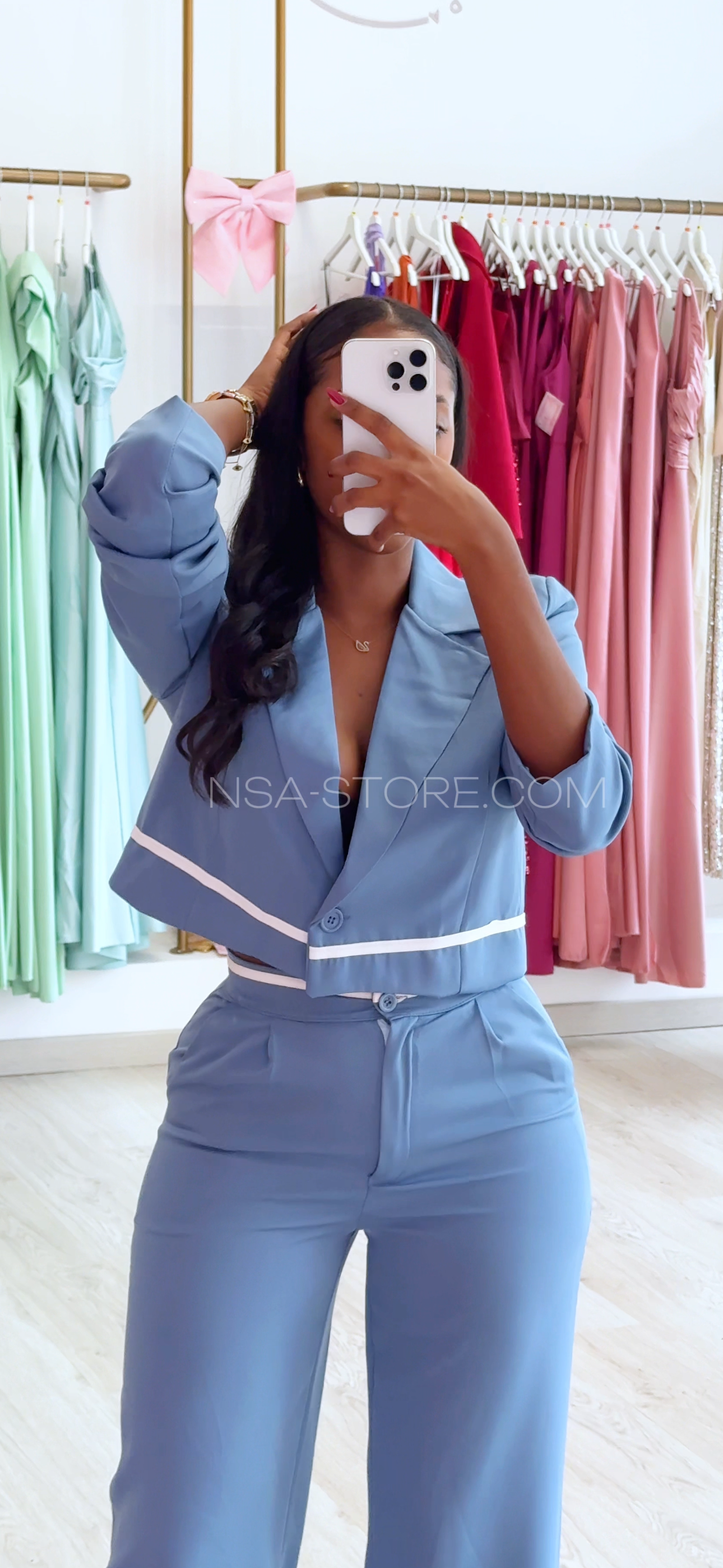 Fato Noemi Azul Celeste - line