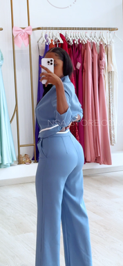 Fato Noemi Azul Celeste - line