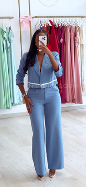 Fato Noemi Azul Celeste - line