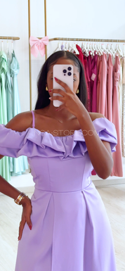 Vestido Irene Verde Lilás