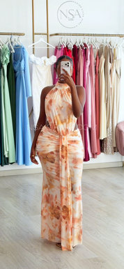 Vestido Tamiriz bege