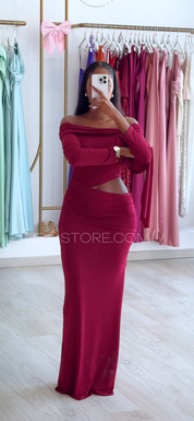 Vestido Kim bordo - Natal