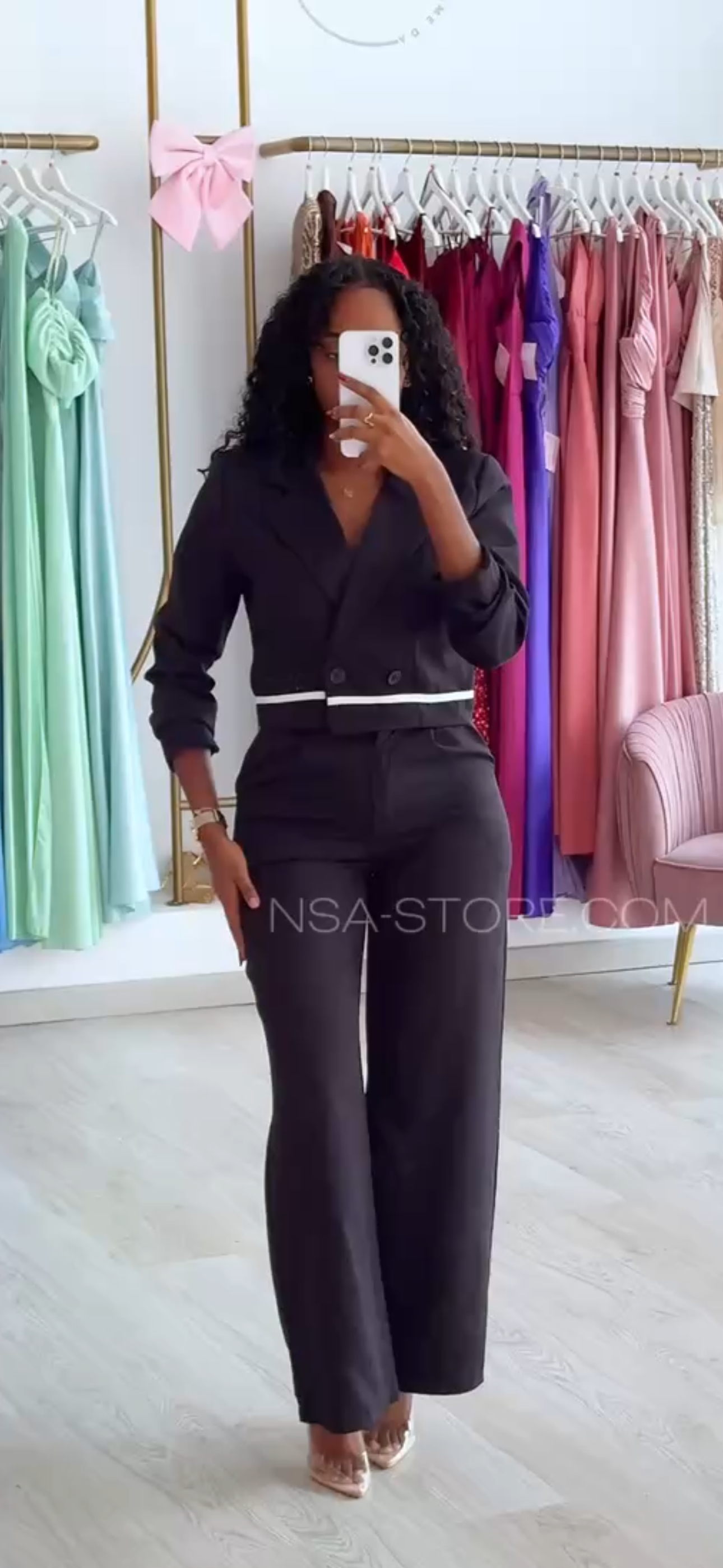 Fato Noemi line Preto