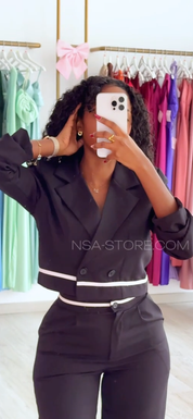 Fato Noemi line Preto