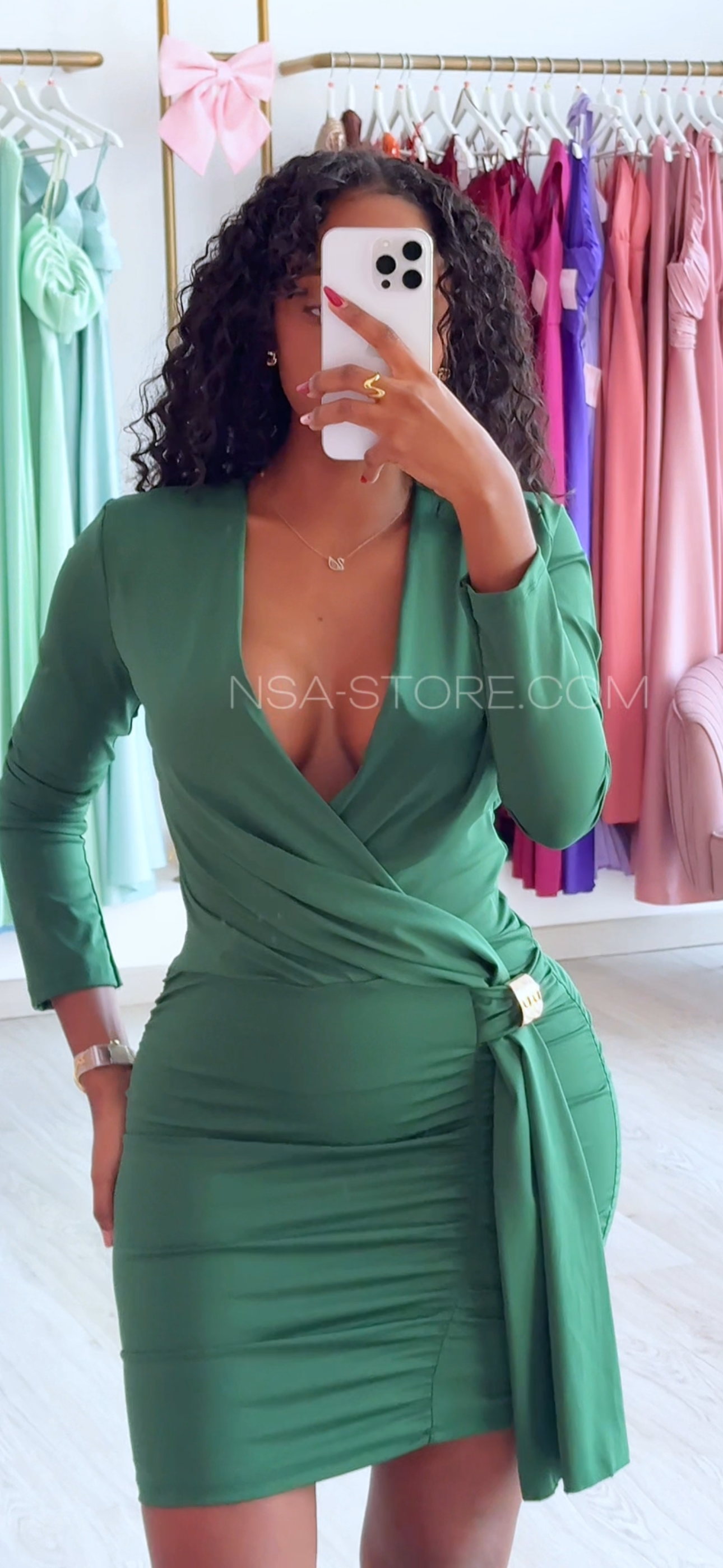 Vestido Ângela verde - Natal