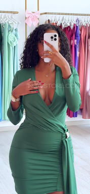 Vestido Ângela verde - Natal