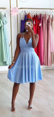 Vestido Corey Azul Bebé