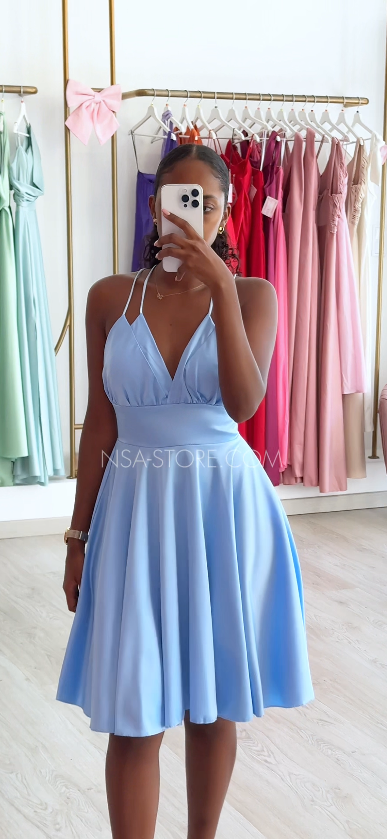 Vestido Corey Azul Bebé