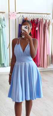 Vestido Corey Azul Bebé