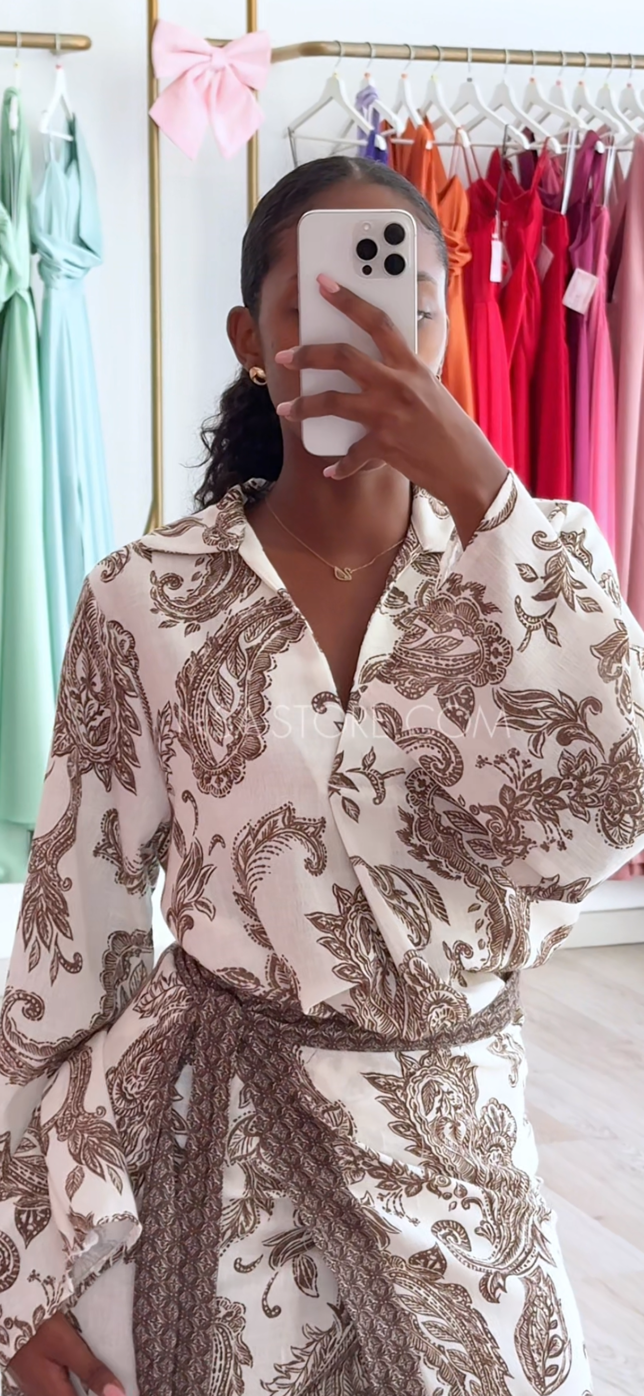 Conjunto Kessy castanho