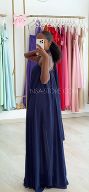 Vestido Gina Azul marinho