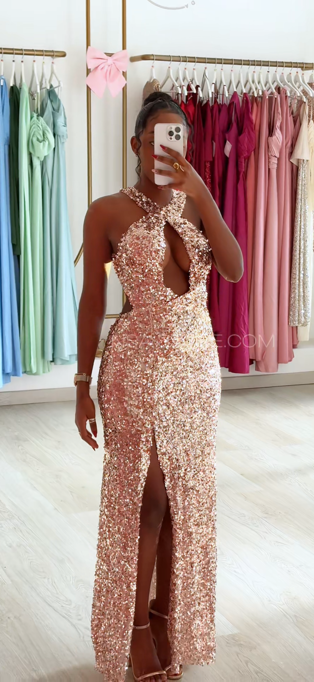 Vestido Tyra Dourado