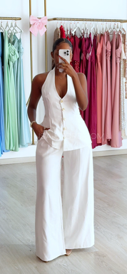 Conjunto Lea Branco - duas peças