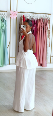 Conjunto Lea Branco - duas peças