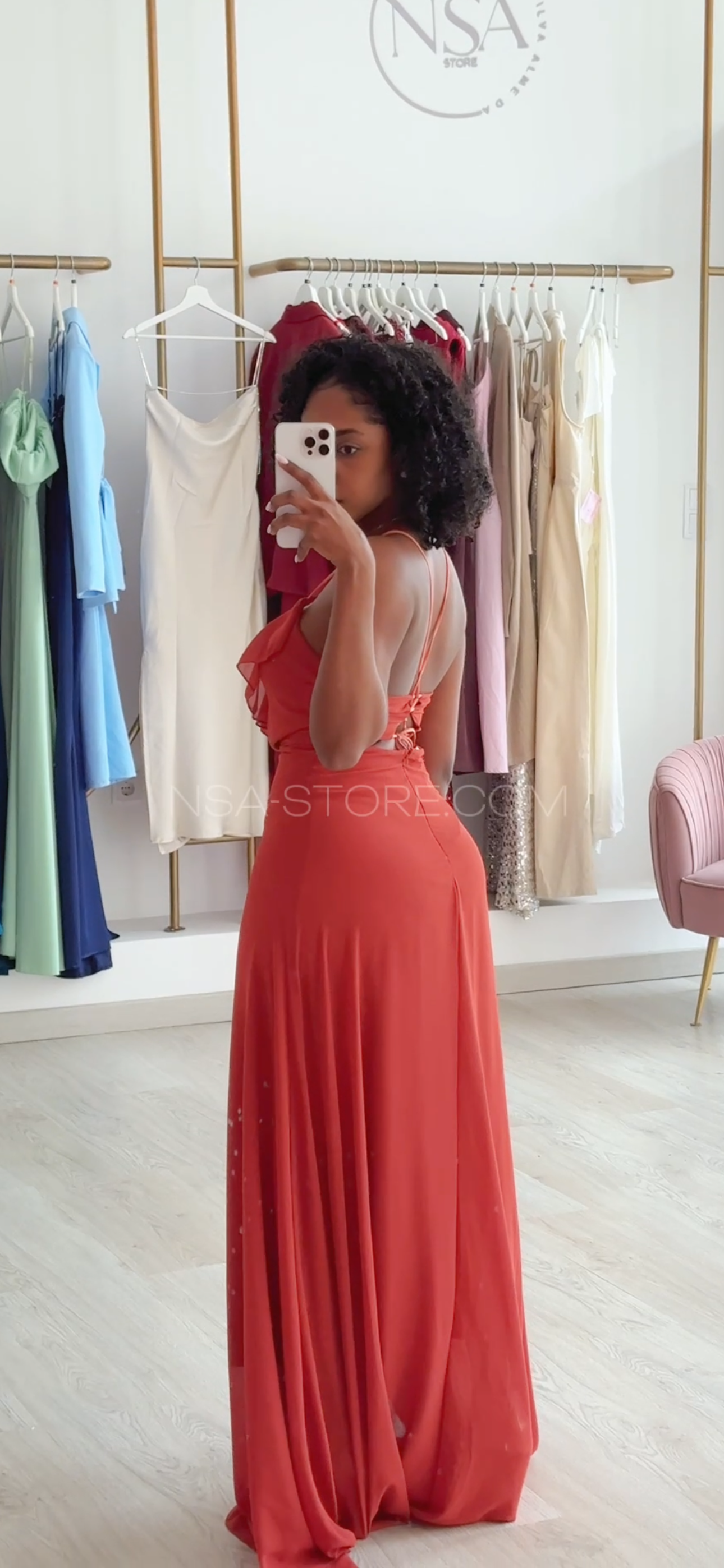 Vestido Olívia Terracota