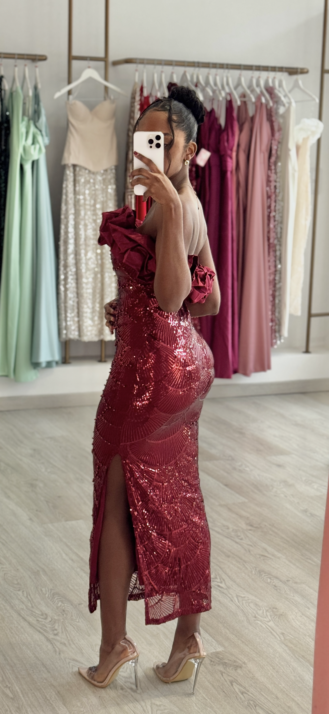 Vestido Serena - bordo