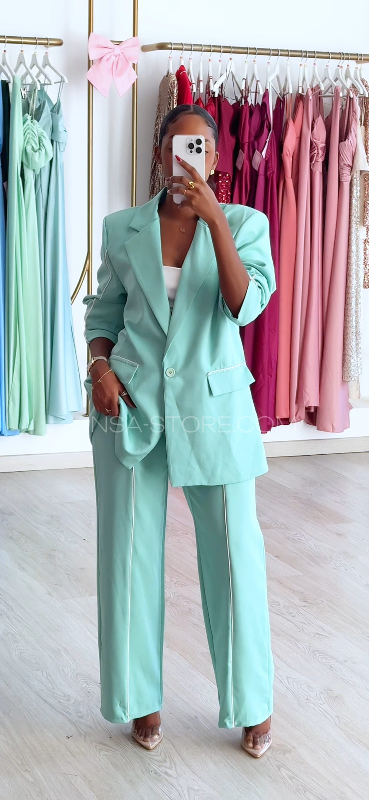 Fato line Verde menta