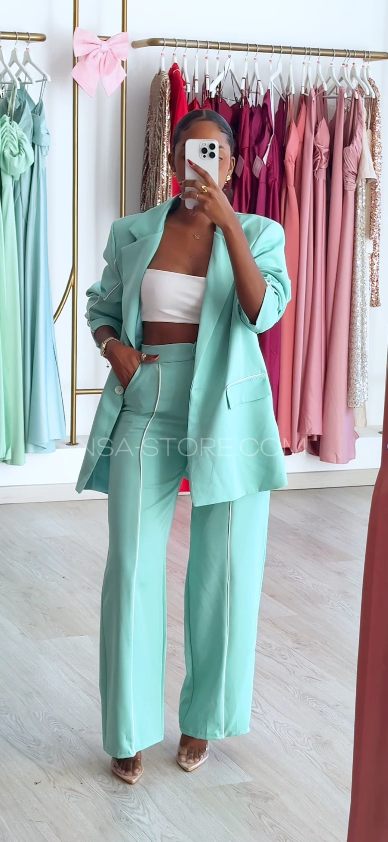 Fato line Verde menta