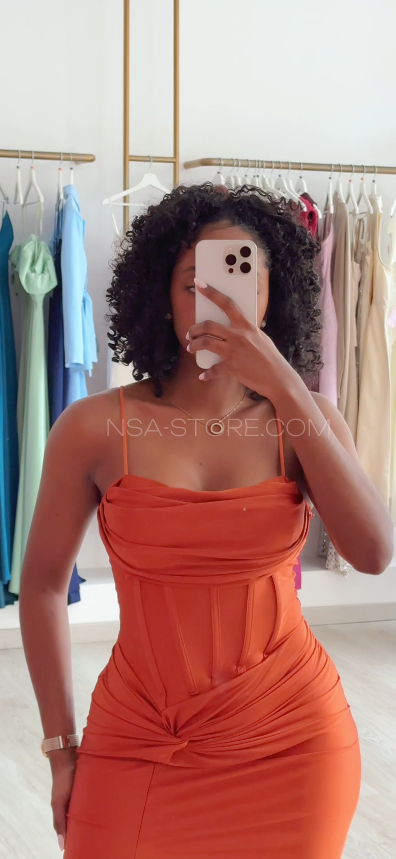 Vestido Kleo II Terracota