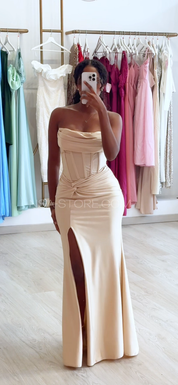 Vestido Kleo II Bege