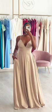 Vestido Noemi Bege