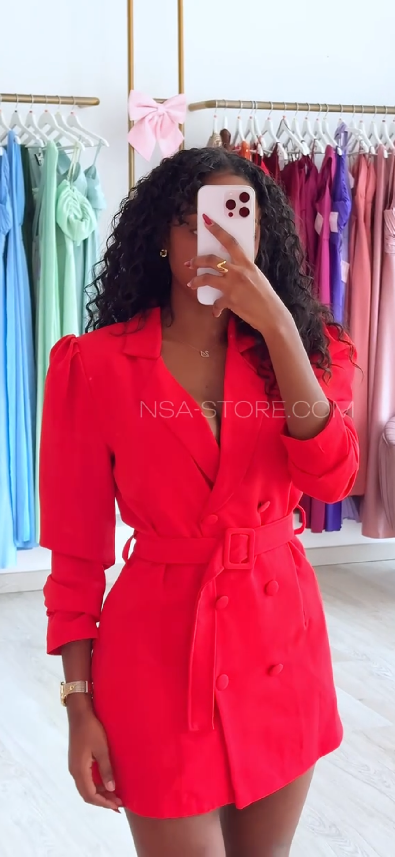 Blazer Vestido Anne Vermelho