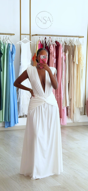Vestido Ashley longo branco