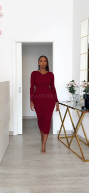 Vestido Pietra Bordo