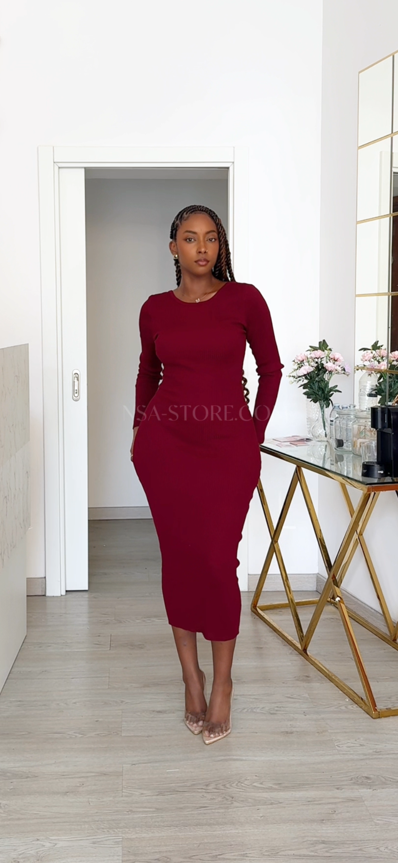 Vestido Pietra Bordo