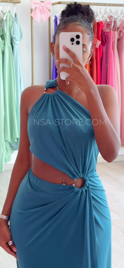 Vestido Mel Azul turquesa