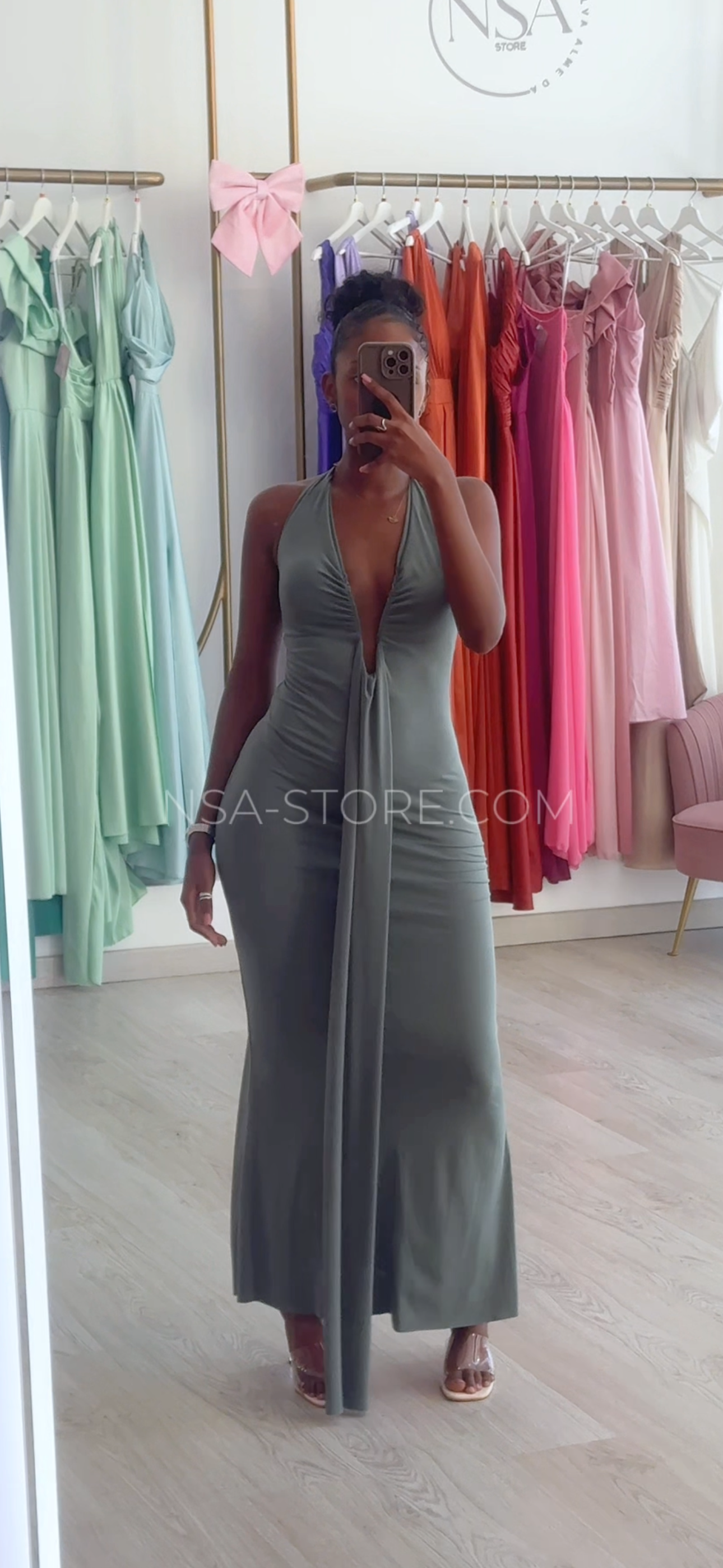 Vestido Tamiris Verde musgo
