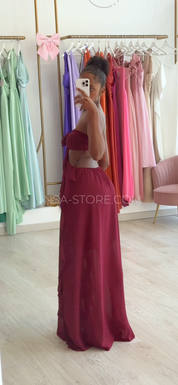 Vestido Katy Bordo