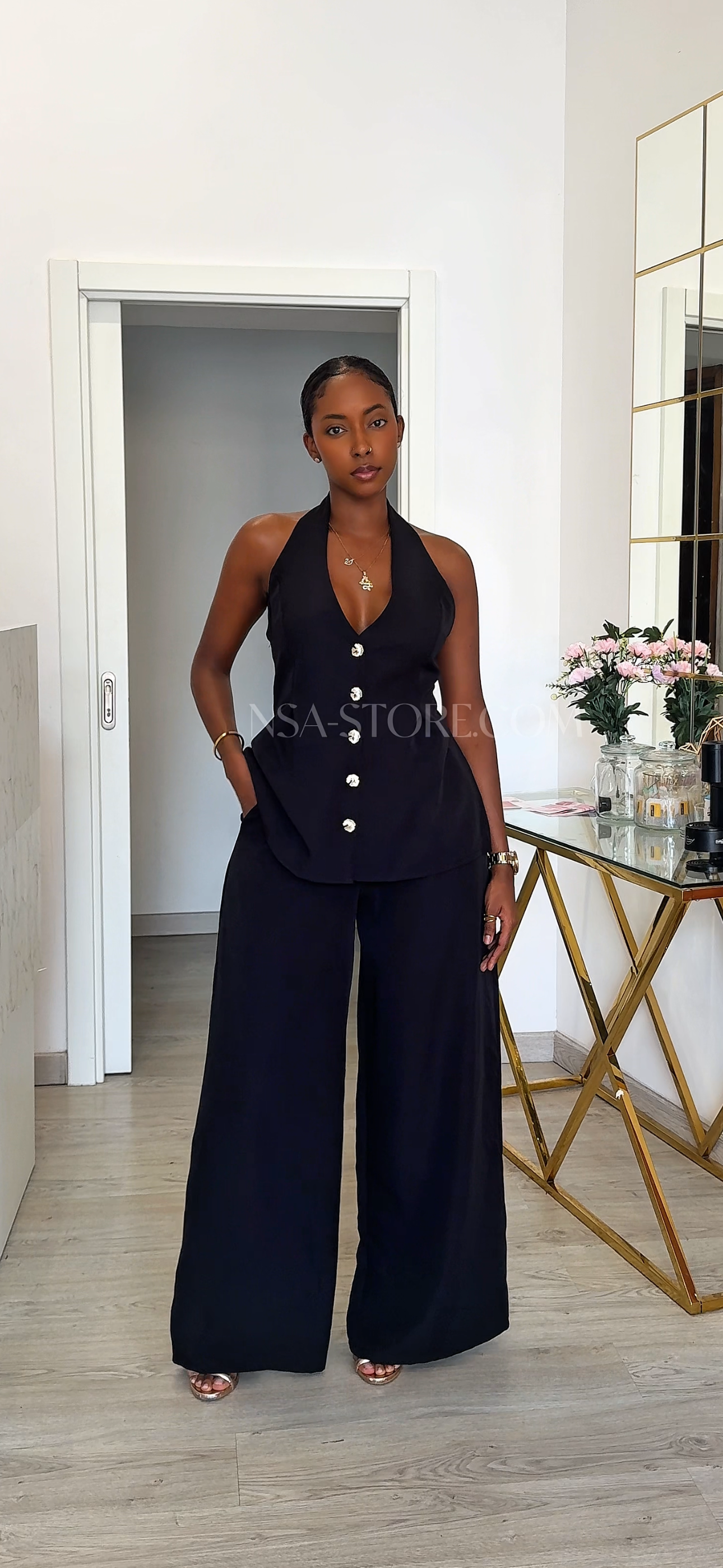 Conjunto Lea Preto - duas peças